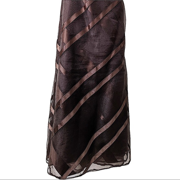 𝅺wtoo by Watters and Watters Brown Strapless Dress Size12 - Picture 6 of 7